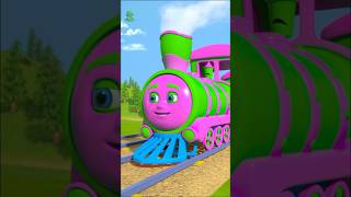 Wheels on the Train shorts nurseryrhymes babysongs littletreehouse youtubekids traincartoon [upl. by Yadnil972]