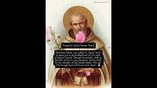 St Simon Stock  Patron saint of the Carmelites religious order [upl. by Sande]