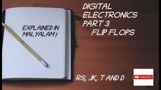 FLIP FLOPS  EXPLAINED IN MALAYALAM  ELECTRONICS MADE EASYANEESH KUMAR TV [upl. by Orling]