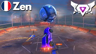 Zen INCREDIBLE Rocket League Gameplay SSL 2v2 [upl. by Nodnek]