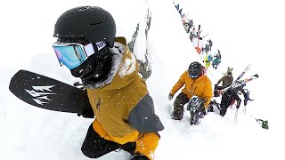 This Way to the Best Powder Snowboarding [upl. by Hilliard]