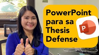 8 Tips at mga dapat ilagay sa researchthesis defense PowerPoint presentation [upl. by Aloel]