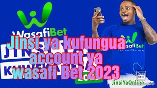 Jinsi ya kufungua account ya wasafi Bet [upl. by Odnolor]