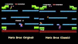 Mario Bros Original vs Mario Bros Classic Serie [upl. by Ordep]