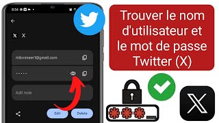 Comment trouver votre X nom dutilisateur et mot de passe Twitter  voir le mot de passe Twitter [upl. by Woods]