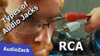 Understanding RCA Connectors  Types of Audio Jacks [upl. by Bywaters]