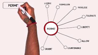 Permit  Thesaurus  Synonyms  Video [upl. by Brest828]