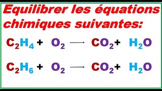 Comment équilibrer une équation chimique 2APIC [upl. by Tilden]