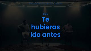 Reik  Te hubieras ido antes  karaoke [upl. by Nosrettap172]