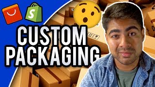 How To Get Custom Packaging For Your Shopify Dropshipping Products For CHEAP Branding Tutorial [upl. by Yzzik]