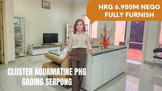 Rumah PHG Aquamarine Gading Serpong siap huni fully furnished [upl. by Kimberley]