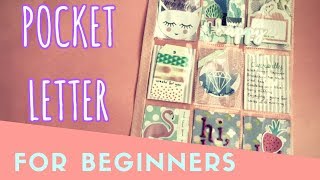 DIY SIMPLE POCKET LETTER for beginners [upl. by Angi]