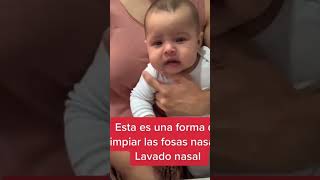 Lavados nasales es la mejor opción para los mocos en los niños pequeños lavadonasal [upl. by Salaidh]