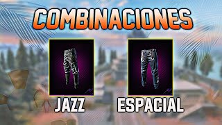 VS DE COMBINACIONES  PANTALON JAZZ DORADO VS UNIFORME ESPACIAL  FREE FIRE 2024💥 [upl. by Jed]