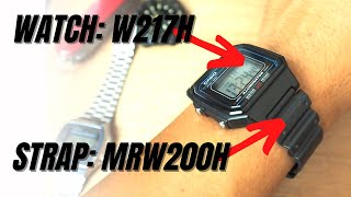 Alternative Replacement Strap for CASIO W217H [upl. by Betthezul]