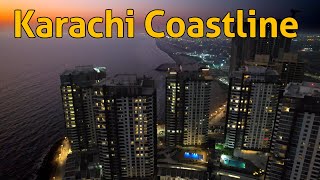 Clifton Karachi Coastline  Drone View [upl. by Eimoan]