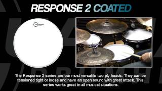 Response 2 Coated Drumheads [upl. by Ynitsed]