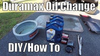 Best Oil amp Filter For The Duramax amp How To Change Duramax Oil Properly [upl. by Haisoj]