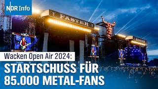 Wacken Open Air 2024 Größte MetalFestival startet  85000 Fans erwartet  NDR Info [upl. by Shepperd]