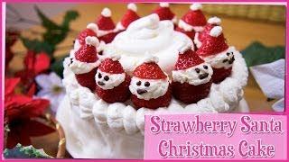 Strawberry Christmas Cake  12 Days of Christmas [upl. by Enitnatsnoc]