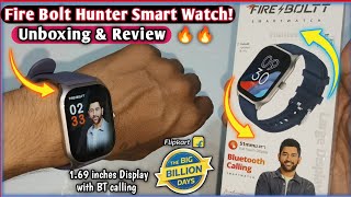 FireBoltt Hunter Biggest Display Smartwatch Unboxing and Review🔥  Bluetooth Calling Watch 😍 [upl. by Dlaregztif687]