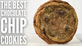 Thin and chewy chocolate chip cookies  Easy cookie recipe [upl. by Koppel]