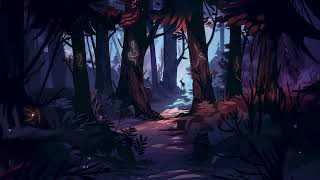 Mysterious fantasy music for Inspiration  Animated background I Dark forest [upl. by Cenac]