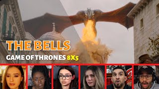 Reactors Reaction to the MAD QUEEN DAENERYS TARGARYEN in Game of Thrones 8x5 quotThe Bellsquot [upl. by Alohcin]