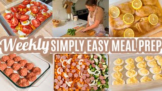 5 Day Family Meal Prep Simply Easy Recipes for the Week Ahead [upl. by Arimlede]