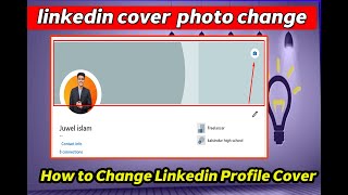 how to change LinkedIn cover photo Bangla tutorial 2024 [upl. by Eisaj]