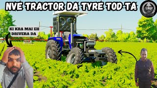 farming simulator 22 Indian mod challenge Sonalika Tiger ka tire he Tut gya ki kra nwe drivera da [upl. by Nalyr]