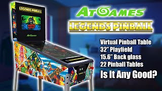 Legends Pinball Machine Review Awesome Virtual Pinball From At Games [upl. by Lynad]