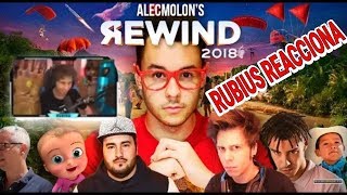 Rubius reacciona YOUTUBE REWIND HISPANO 2018 en FULL HD [upl. by Weixel873]