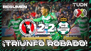 HIGHLIGHTS  Tijuana 22 Santos  CL2024  Liga Mx J12  TUDN [upl. by Vary]