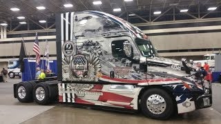 Great American Trucking Show 2019 in Dallas Texas in 4K [upl. by Alliuqa]