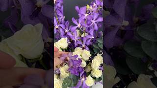 Orchids and roses 💜✨ flowers orchids roses purpleflowers florist flores floreria [upl. by Ttoille102]