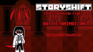 StoryShift Chara Genocide Fight Battle Animation [upl. by Evanne]