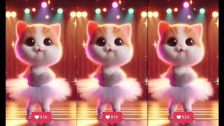 cute dog cat dance fitness trending [upl. by Yeldud]