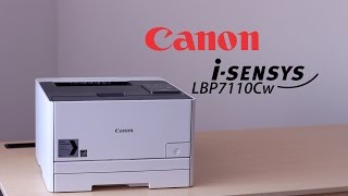 Canon iSENSYS LBP7110Cw Colour Laser Review [upl. by Ahslek]