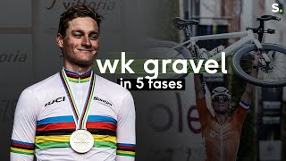 Oppermachtige Mathieu van der Poel verwijst Belgen naar ereplaatsen op WK gravel [upl. by Llerej]