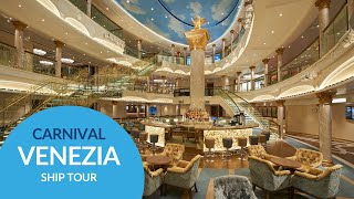 Carnival Venezia Cruise Ship Tour  Explore “Fun Italian Style” [upl. by Dnivra]