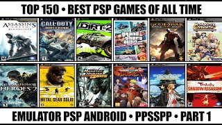 Top 150 Best PSP Games Of All Time  Best PSP Games  Emulator PSP Android  Part 1 [upl. by Hanas]