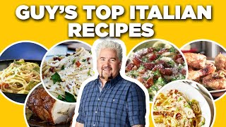 Guy Fieris Top 10 Italian Recipe Videos  Guys Big Bite  Food Network [upl. by Htrap]