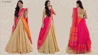 How To Drape Your Saree With A Lehenga  Silk Saree Hack [upl. by Drolet]