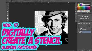 Stenciling in Photoshop 15 mins or less [upl. by Enilarak566]