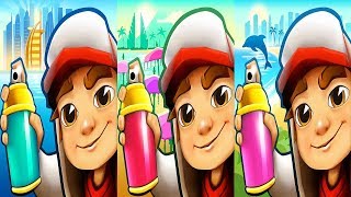 SUBWAY SURFERS  BALI vs DUBAI vs MIAMI [upl. by Elwaine]