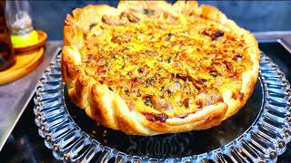 Recette de quiche aux poireaux et champignons [upl. by Gabrila]