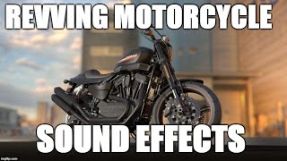 Revving motorcycle engine  Sound effects [upl. by Alcinia459]