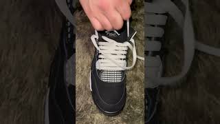 How to Lace Jordan 4’s 🔥 [upl. by Aiem]