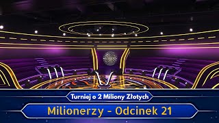 Milionerzy Turniej o 2 Miliony Złotych  Odcinek 21  PREMIERA SEZONU [upl. by Nalyt]